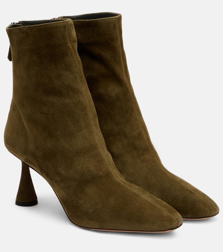 aquazzura amore 75 suede ankle boots