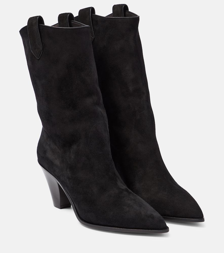 aquazzura boogie suede cowboy boots