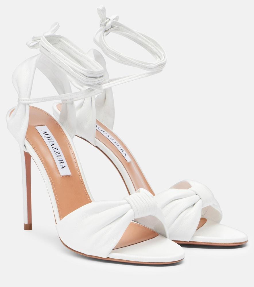aquazzura carina leather sandals