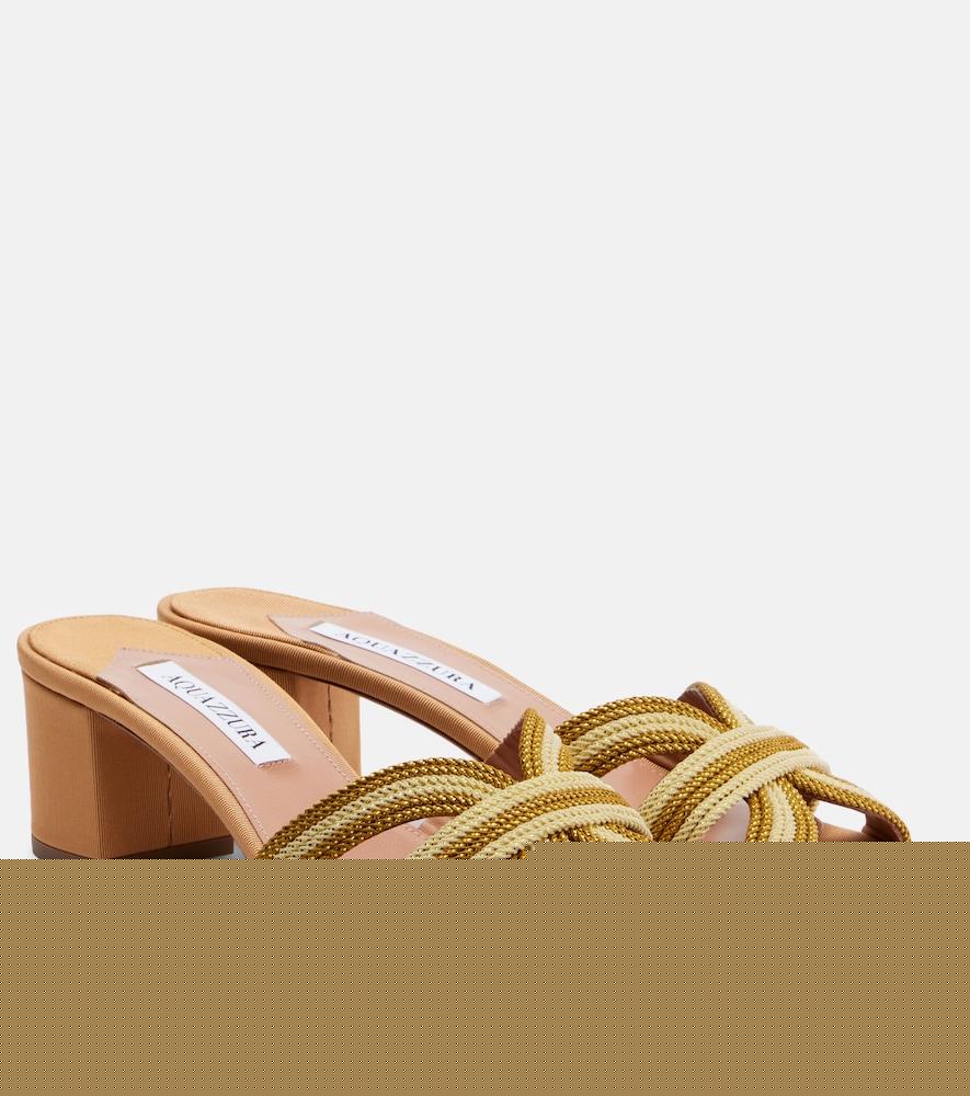 aquazzura day dream woven sandals