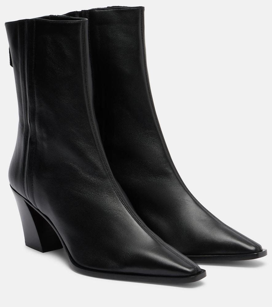 aquazzura francoise 70 leather ankle boots