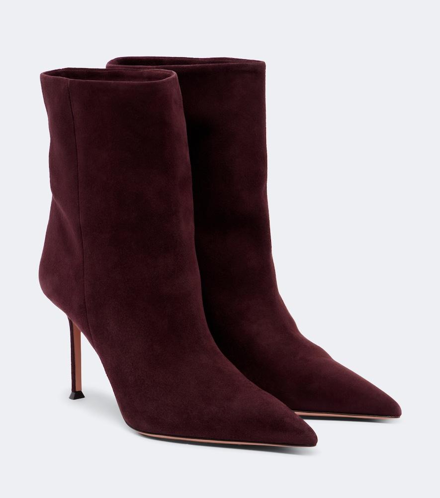 aquazzura harper suede ankle boots