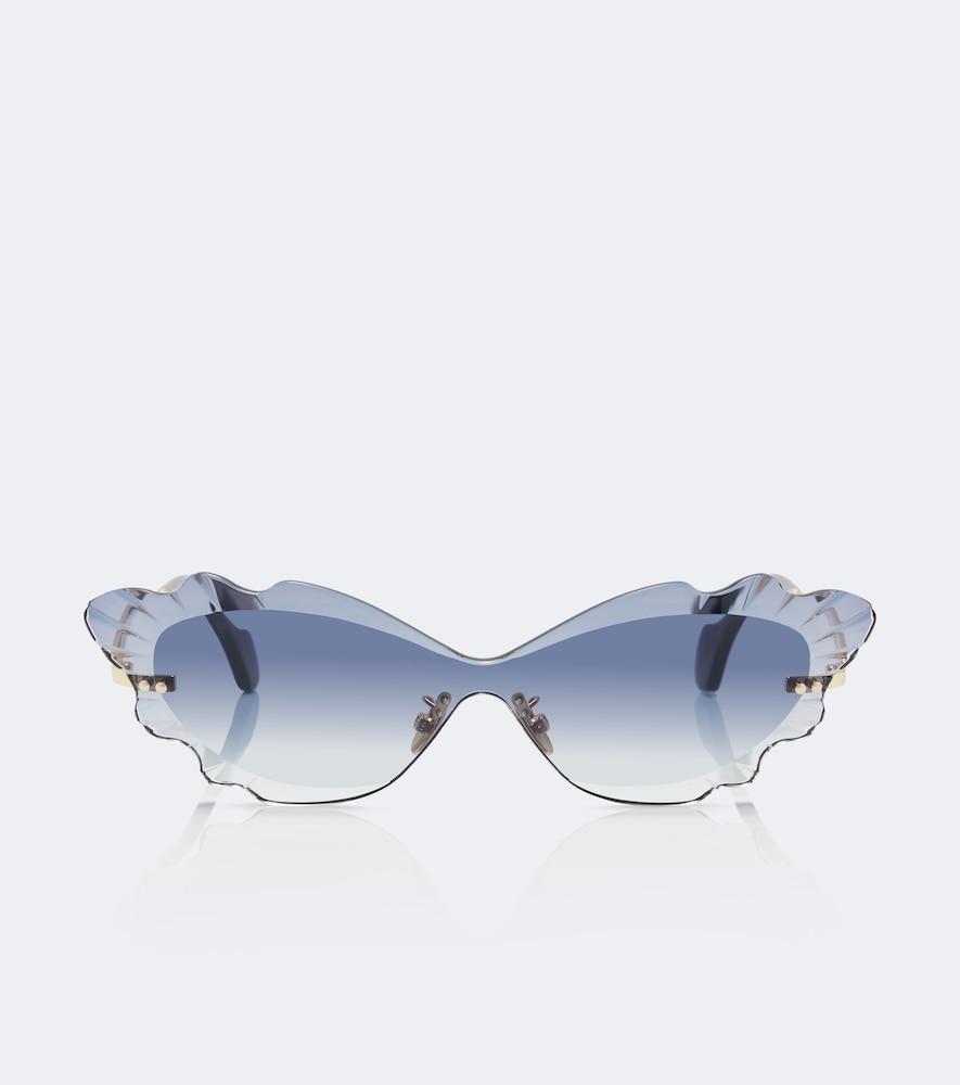 aquazzura palm beach cat-eye sunglasses