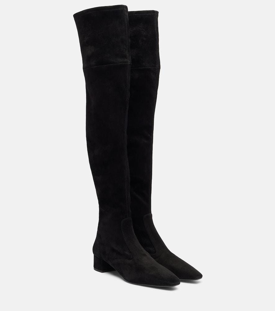 aquazzura remi 35 suede over-the-knee boots
