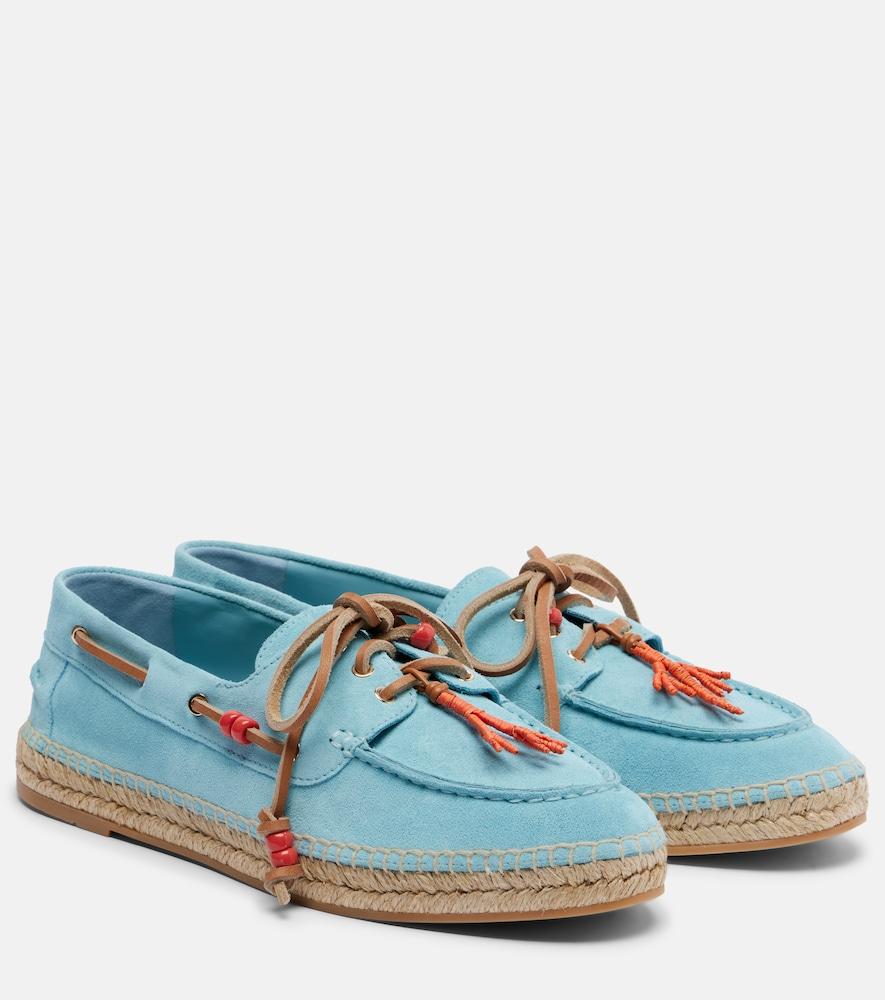 aquazzura seafarer beaded suede espadrilles
