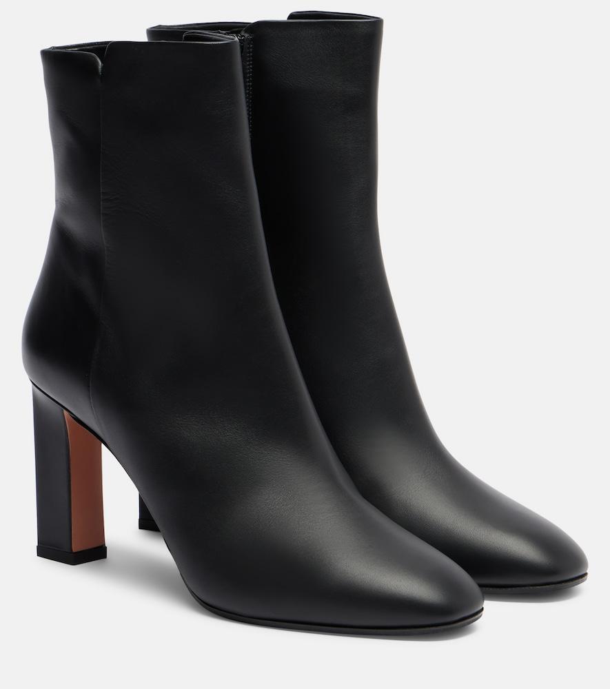 aquazzura sellier 85 leather ankle boots
