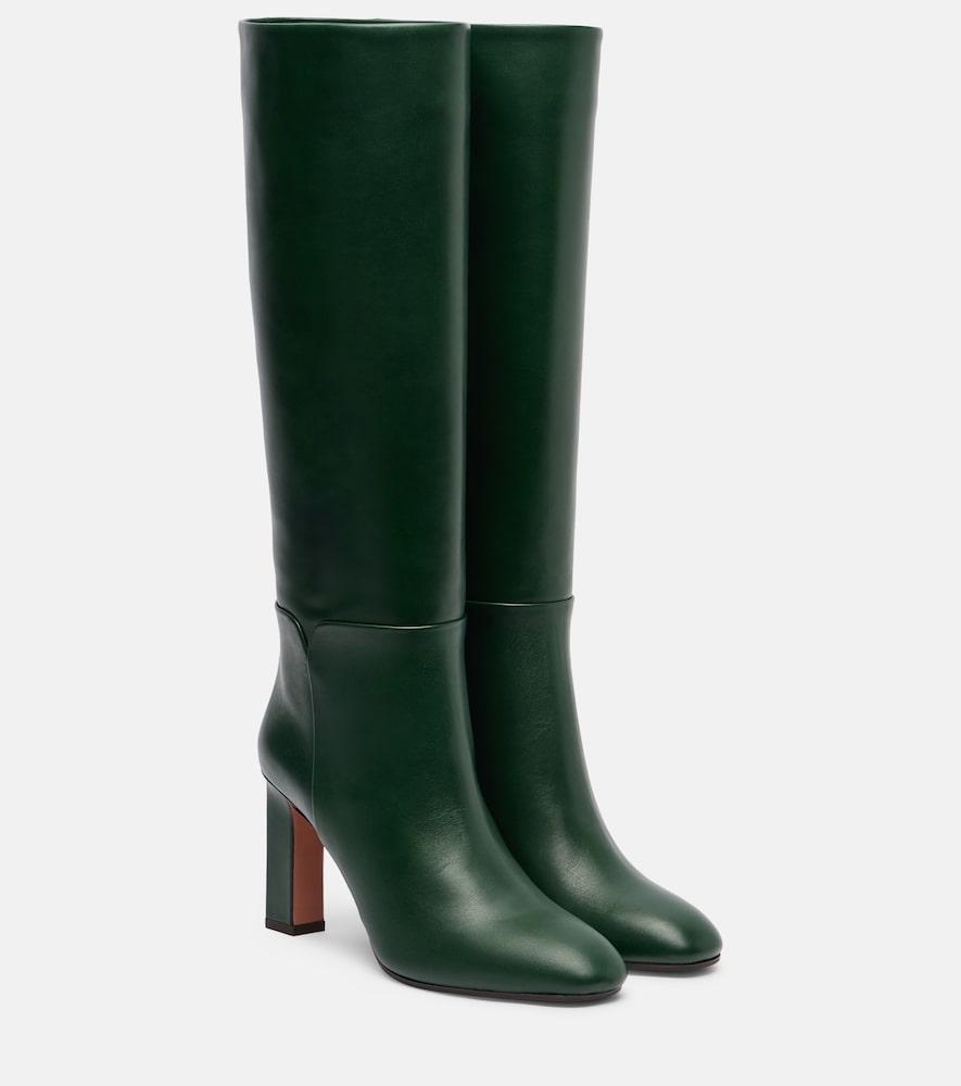 aquazzura sellier 85 leather knee-high boots