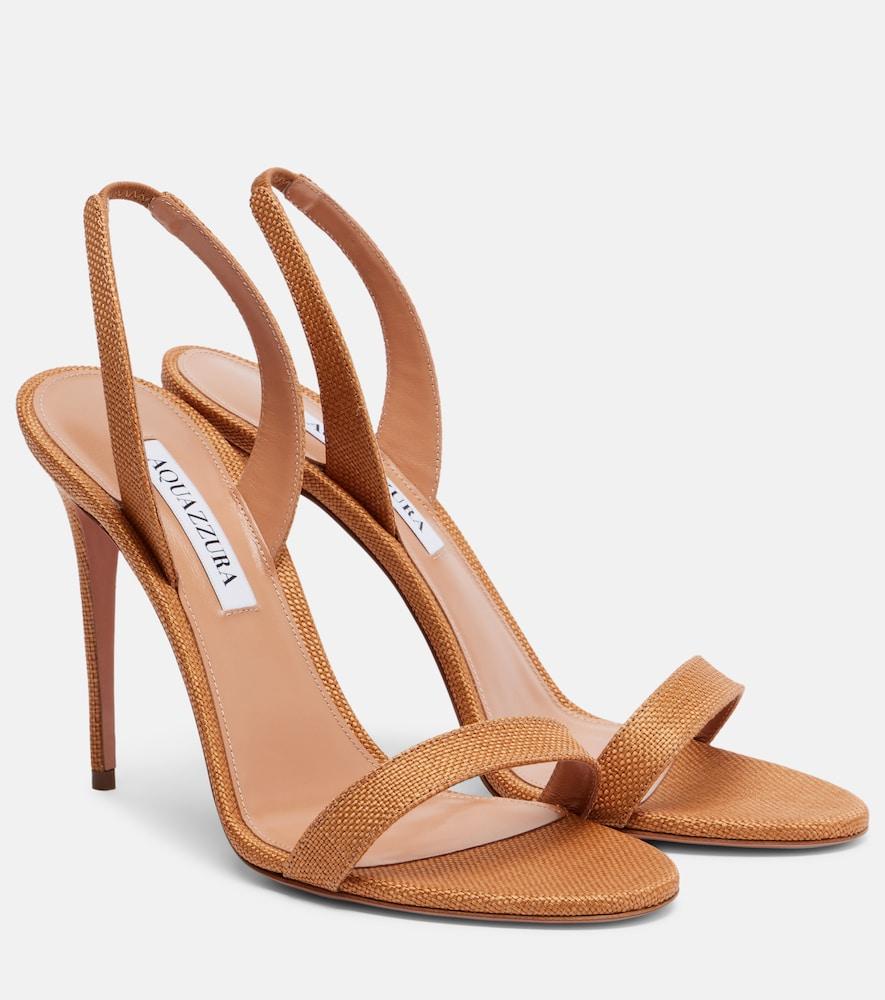 aquazzura so nude slingback sandals