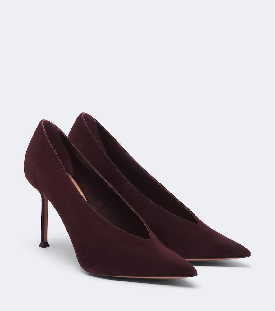 aquazzura voltaire suede pumps