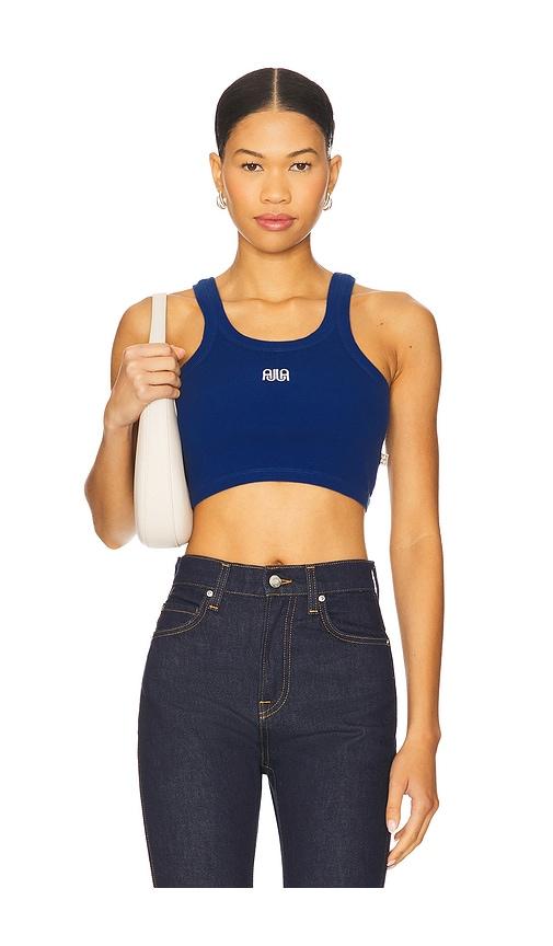 araminta james aj cropped tank top in blue. - size l (also in xl)