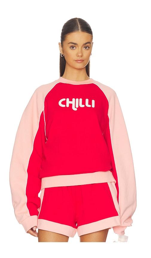 araminta james chilli sweatshirt in red. - size l (also in m, s, xs)