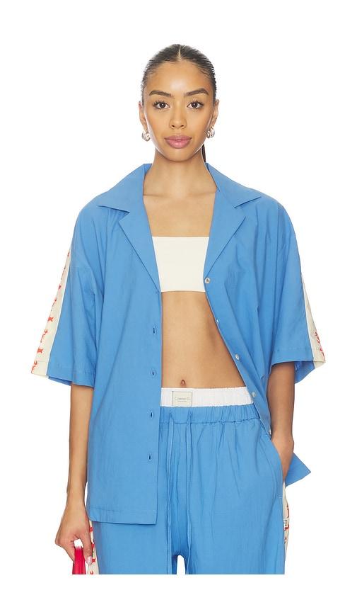 araminta james lobster shirt in blue. - size l (also in s, xs, m)