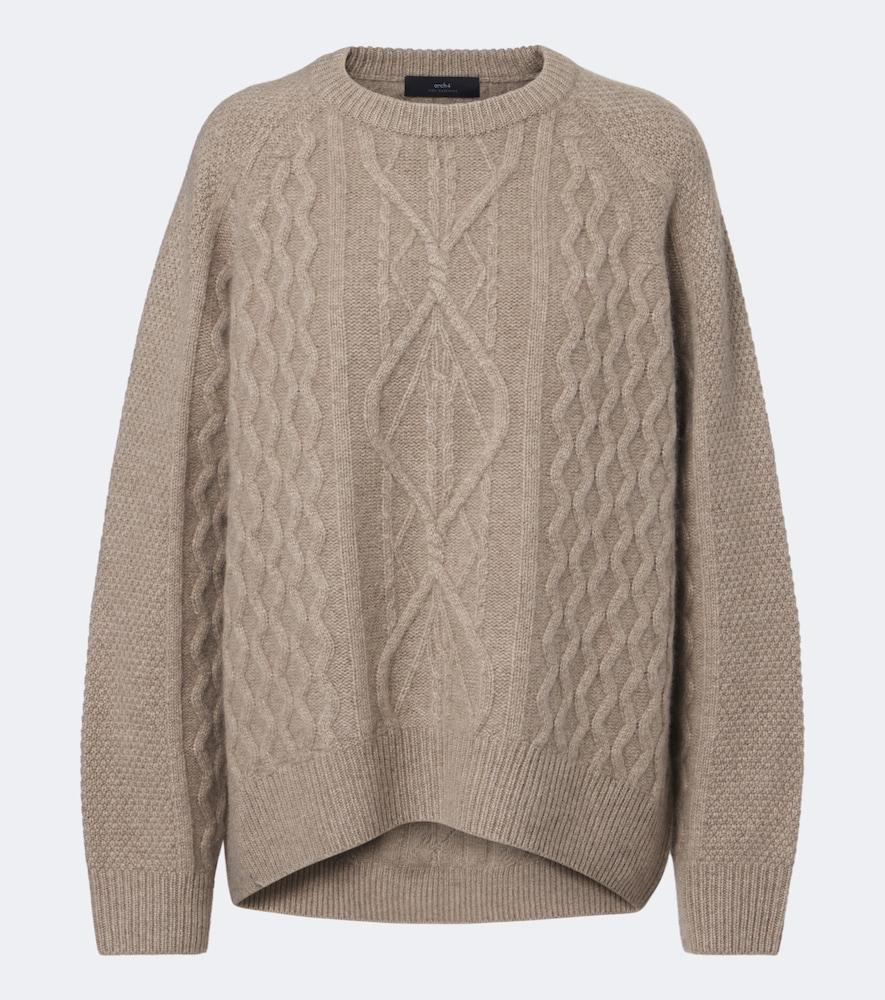 arch4 delilah cable-knit cashmere sweater