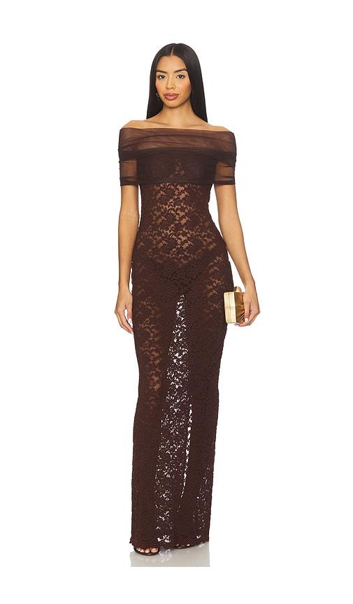 arcina ori milana dress in brown. - size l (also in m, xs)