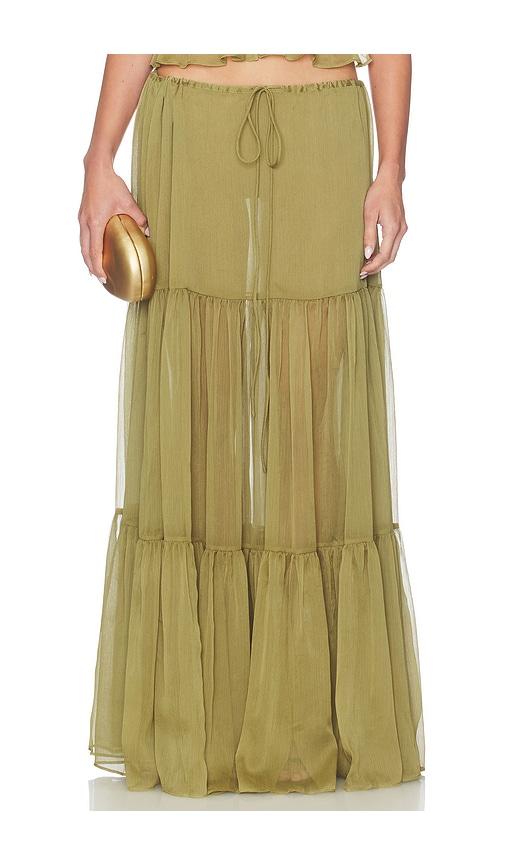 arcina ori sabrina skirt in green.