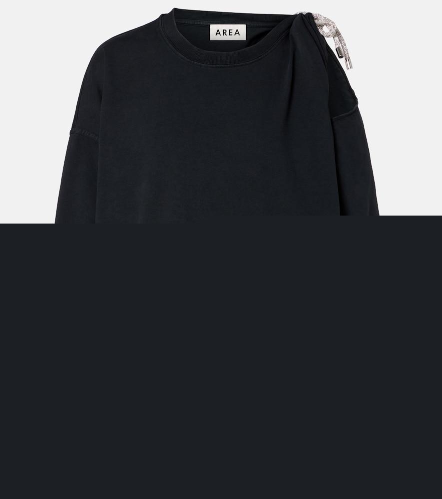 area embellished cotton jersey t-shirt
