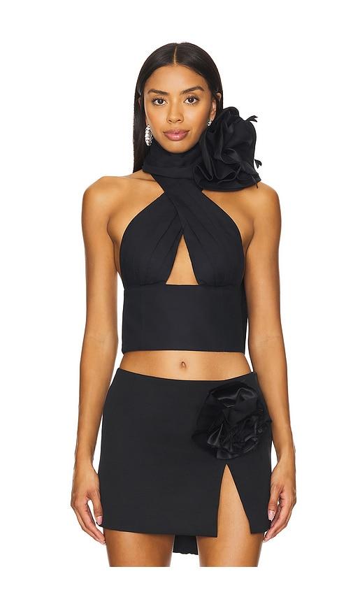 area halter top in black. - size 0 (also in 2)
