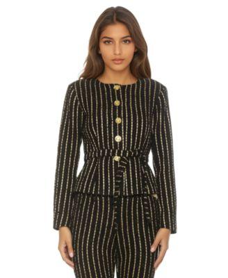 arjun tweed sweater jacket clio tweed pants