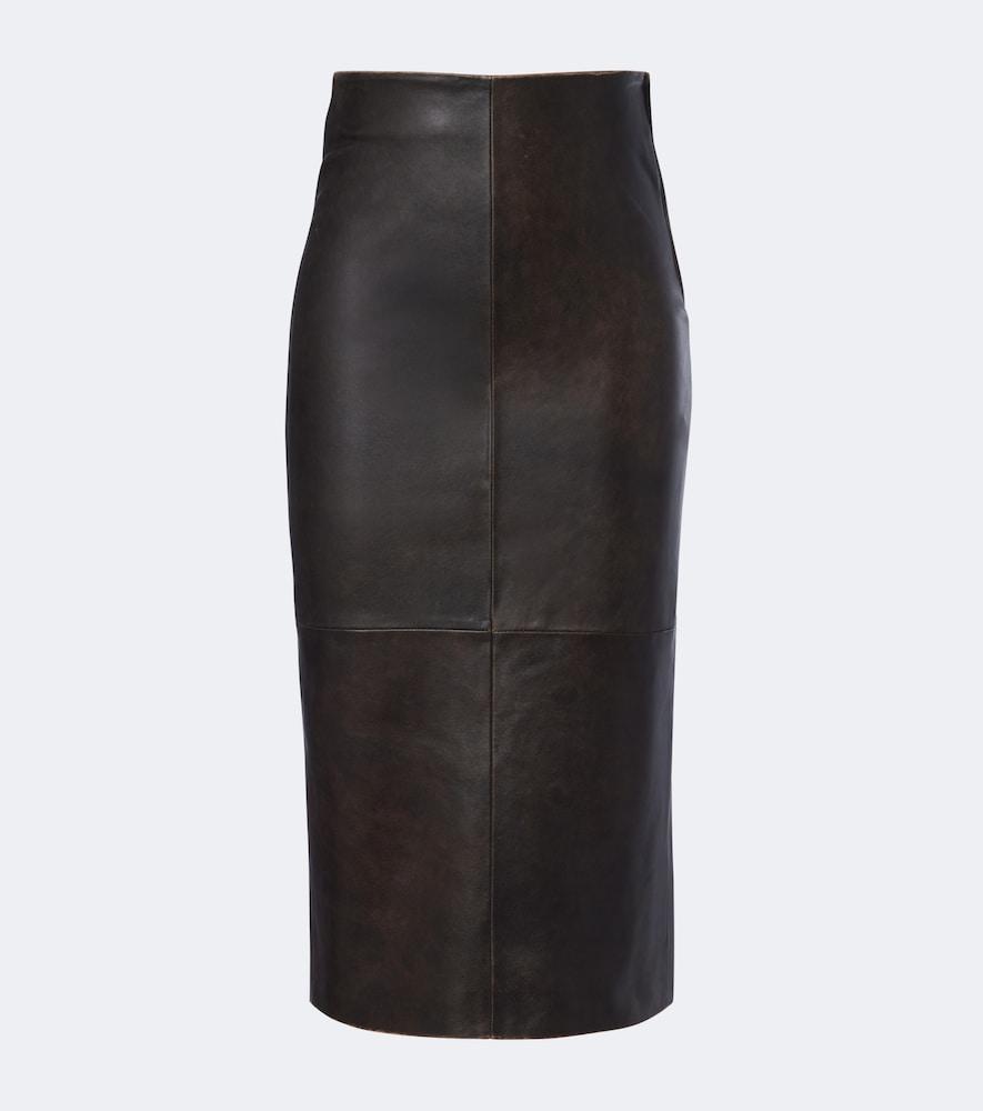 arma leather pencil skirt