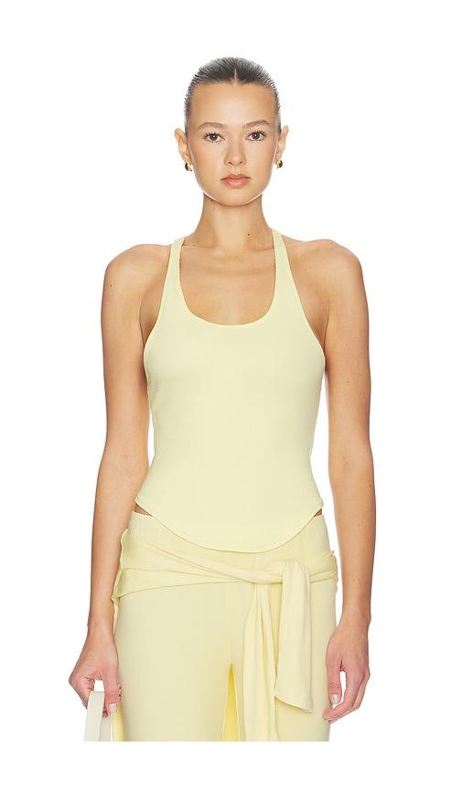 artless haze top in lemon. - size l (also in xl)