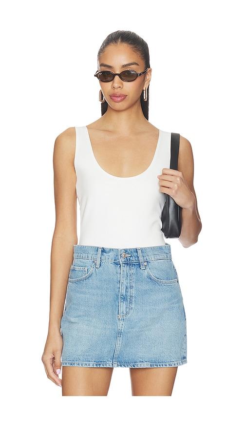 artless inez scoop tank in cream. - size l (also in m, s, xl)