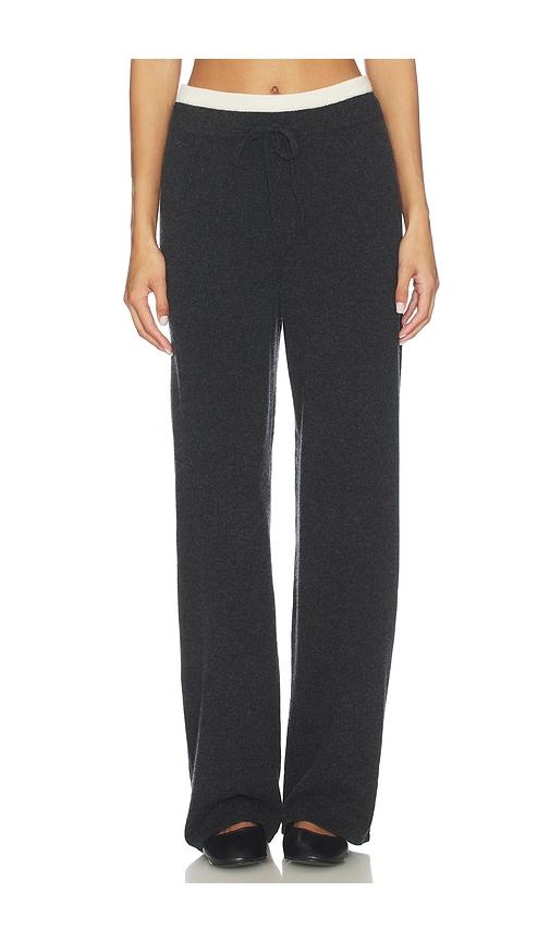 artless tove layered pant in charcoal. - size l (also in m, s, xl, xs)