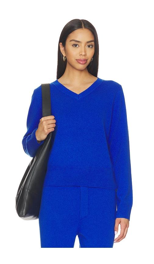 artless tove v-neck sweater in royal. - size s (also in xs, xl)
