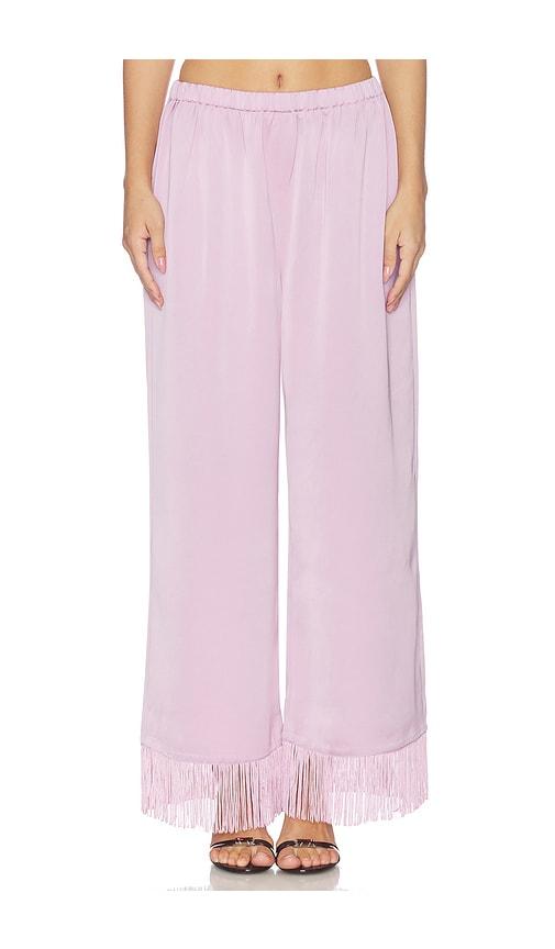 artless x revolve blair fringe pants in lavender. - size l (also in xs, s, m)