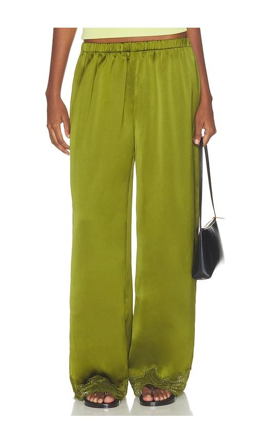 artless x revolve rowe lace pants in olive. - size l (also in xs, s, m)