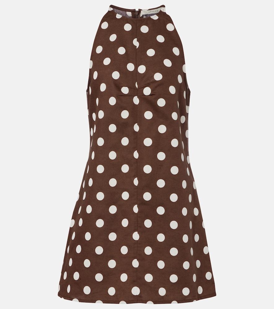 asceno antigua linen and cotton minidress