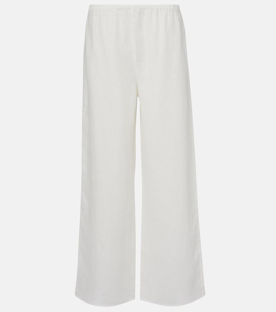 asceno austin linen wide-leg pants