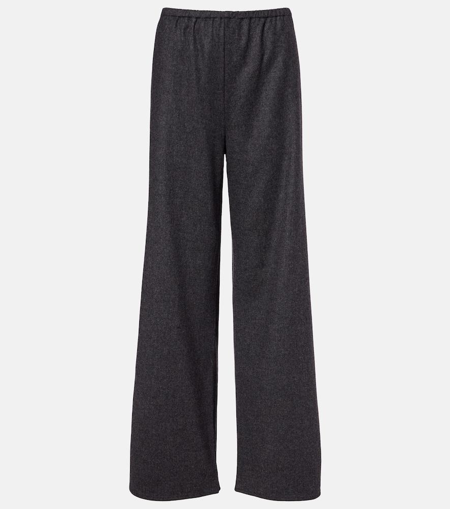 asceno austin wool and cashmere wide-leg pants