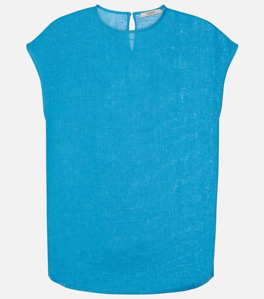 asceno dasha linen top
