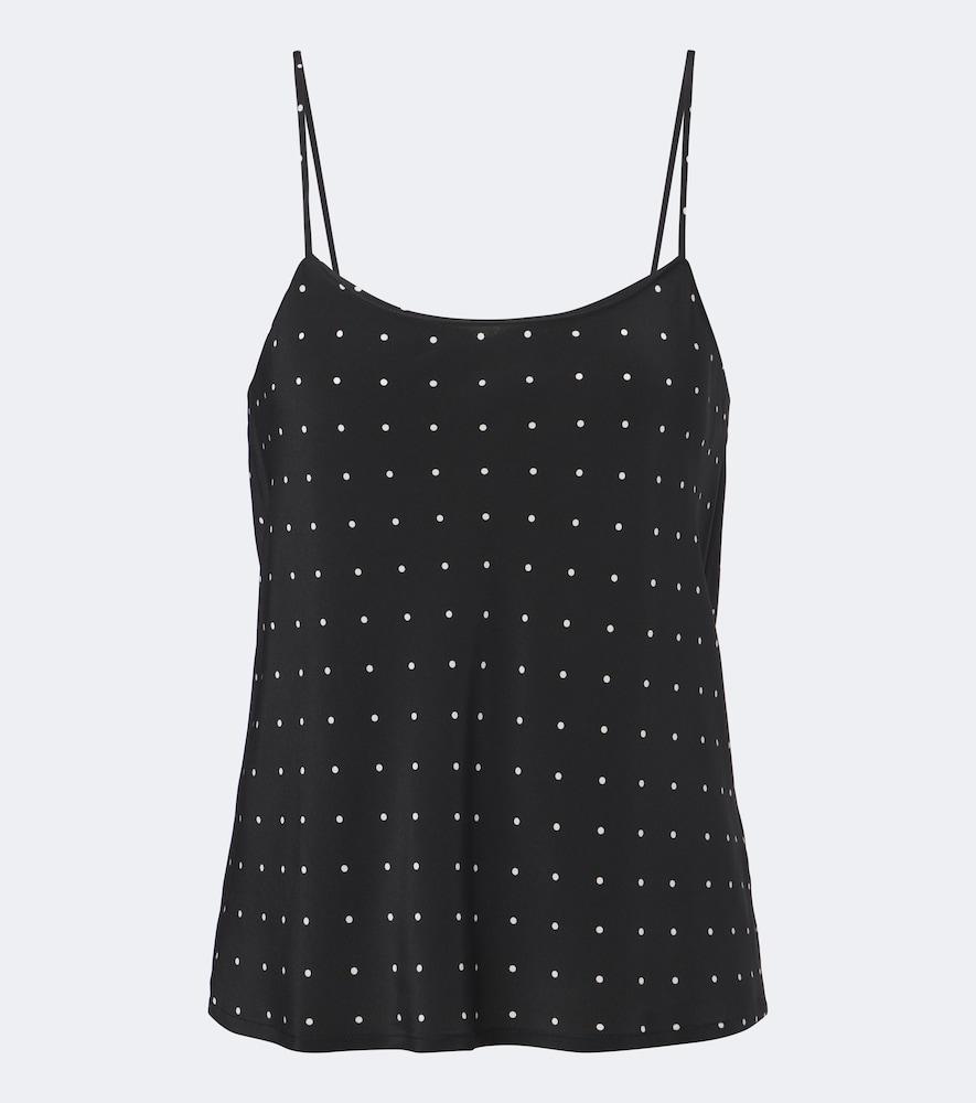 asceno matera polka-dot silk camisole
