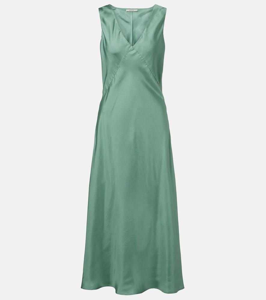 asceno provence silk twill slip dress