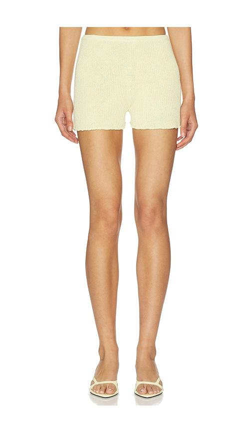 asta resort isla mini short in lemon. - size l (also in s, xs, m, xl)