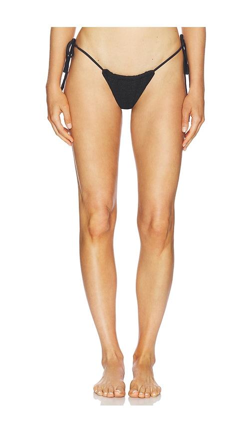 asta resort lio bikini bottom in black. - size l (also in m, xl, xs)