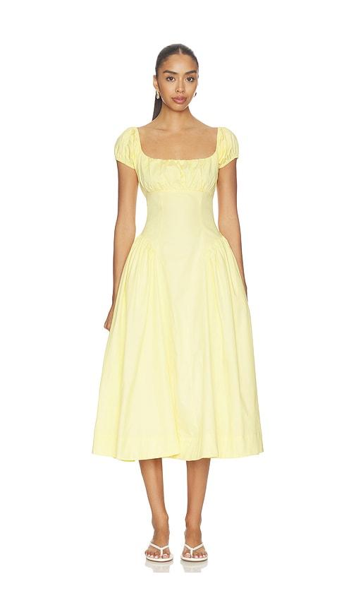 astr the label adilene dress in yellow. - size m (also in xs, s)