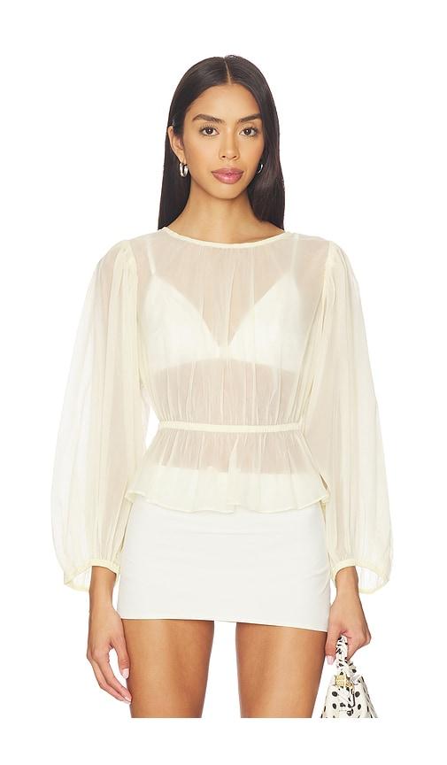 astr the label amie top in lemon. - size l (also in m)