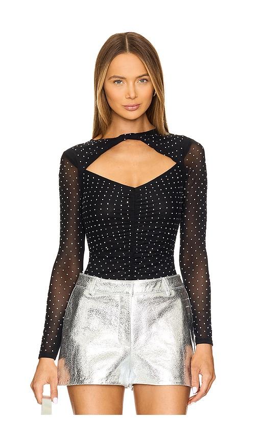 astr the label ancira bodysuit in black. - size m (also in xs, s)