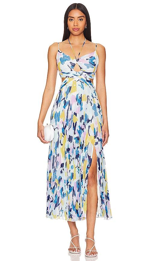 astr the label aquata dress in blue. - size l (also in s)