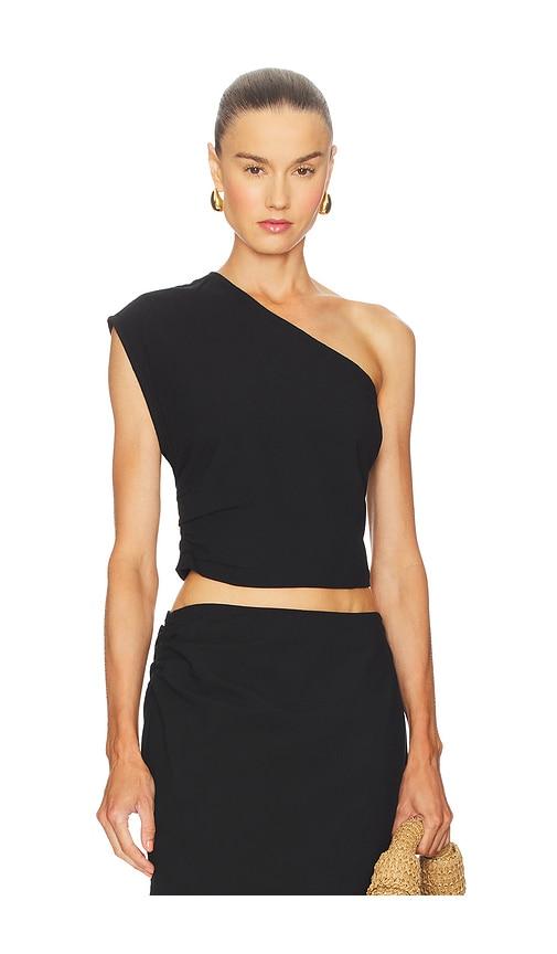 astr the label asha top in black. - size l (also in m)