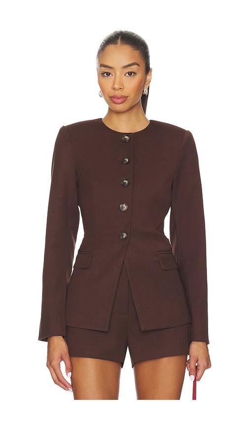 astr the label bellmere jacket in brown. - size l (also in m, s, xs)