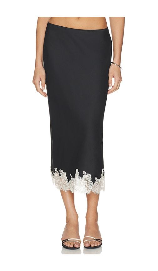 astr the label blossom skirt in black. - size l (also in xs, s, m)