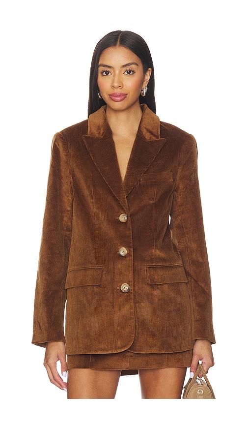 astr the label boyfriend blazer in brown. - size s (also in xs)
