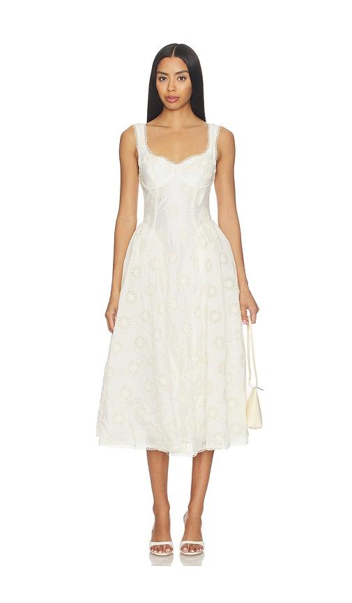 astr the label caerwyn dress in cream. - size l (also in xs, m)