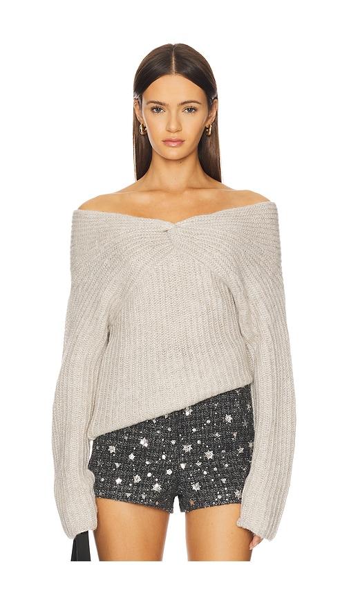 astr the label franisbel sweater in taupe. - size l (also in m, xl)