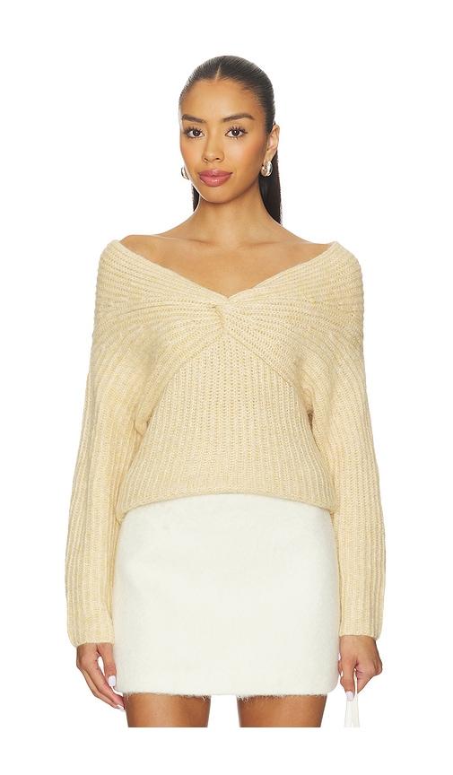 astr the label franisbel sweater in yellow. - size l (also in xs, s, xl)