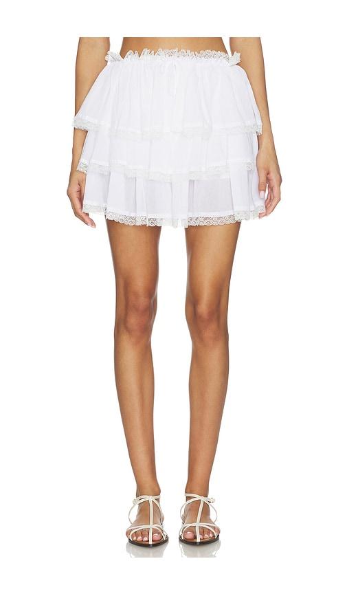 astr the label genever skirt in white. - size l (also in xs, s, m)