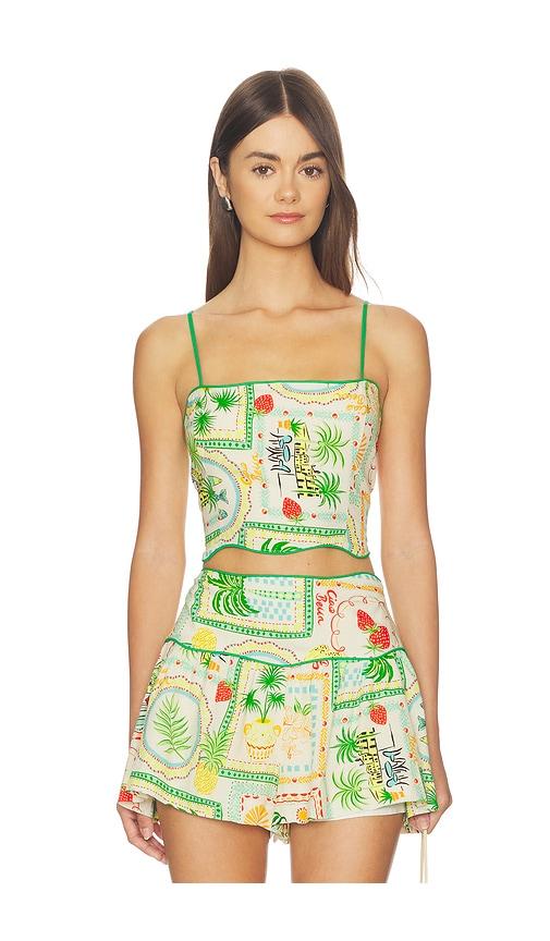 astr the label heidi top in green. - size l (also in s, m)